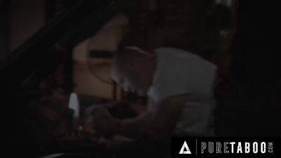 Autumn Falls - Derrick Pierce - Derrick Pierce, Pure Taboo And Autumn Falls In Busty Teen Lets The Creepy Mechanic Fuck Her In His Shop - hotmovs.com