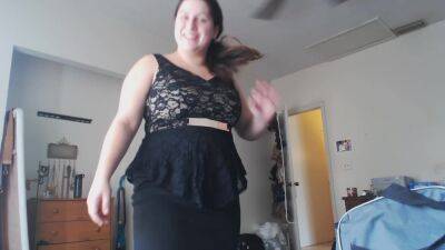 Chubby Teen Tries on Old Clothes - upornia.com