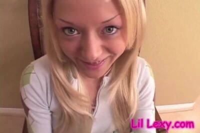 Teen With Small Tits And Pussy Blowjob And Cumming - Lil Lexy - upornia.com