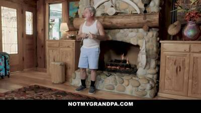 Blonde Teen Lola Fae Takes Care Of Perv StepGrandpa's Boner - hotmovs.com