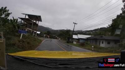 Amateur teen couple travels and fuck somewhere in the mountains of Thailand - hotmovs.com - Thailand