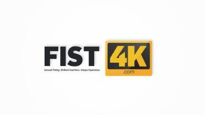FIST4K. Teen slut in pink high socks has carnal fun with mans fist - hotmovs.com