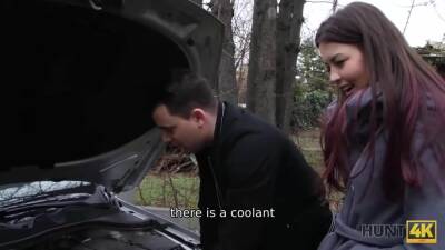 Couple Has No Money For Car So Why Young Babe Redhead - txxx.com