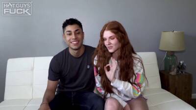 9 INCH Latino Cock Tears REDhead Teen Pussy Up! WOW! - sexu.com