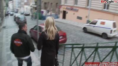 Blonde Teen With Small Tits Pickup At The Street For Petting - upornia.com - Usa