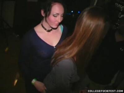 Teen lesbos lick pussy at frat party - txxx.com