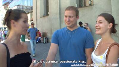 Young Couple Takes Money for Public Foursome - sexu.com - Czech Republic