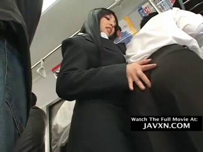 Japanese Slutty Teen On The Bus - sunporno.com - Japan