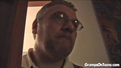 Chubby teen fucks pervy grandpa after handjob - txxx.com