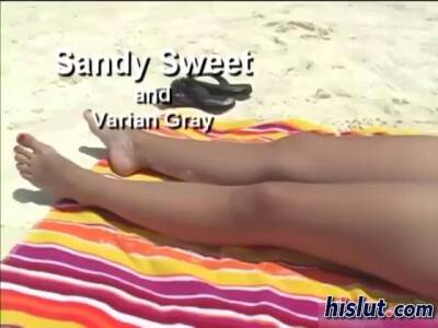 she is a sweet teen at the beach having fun - sunporno.com