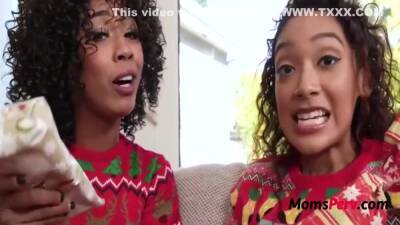 Misty Stone - Sarah - Misty - Stepmom And Teen Whore Wish A Merry Christmas 8 Min With Sarah Lace And Misty Stone - upornia.com