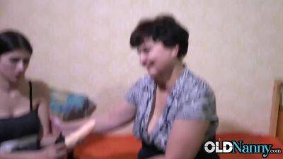 OLDNANNY Old And Young Lesbian Strapon Fuck And Masturbation - hclips.com