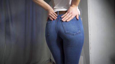 Perfect Teen Ass In Tight Blue Jeans Tease 4K - sunporno.com