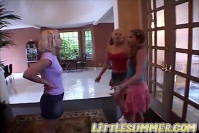 Lez Trio Teen Licked Out In All Girl Action - upornia.com