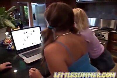 Lez Trio Teen Licked Out In All Girl Action - upornia.com