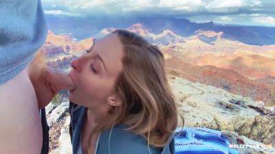 Hiking Outdoor Fuck, Young Molly The Grand Canyon Blowjob And Creampie Loves To Fuck Her Boyfriend - hclips.com