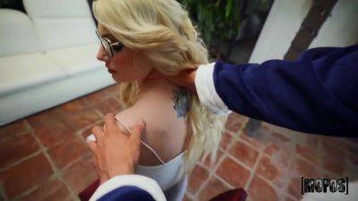 Tiny Blonde Teen In Glasses Gets Her Fir With Nella Jones - upornia.com