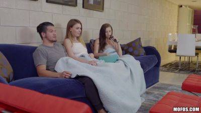 Alex Blake - Carolina Sweets - Exhibitionist Couple Share Young Brunette Roommate I With Carolina Sweets And Alex Blake - hclips.com