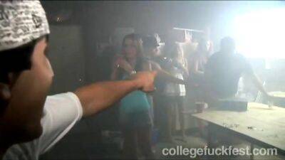 Teen college slut fucks hard cock at party - sunporno.com