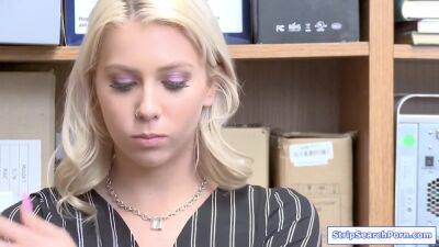 Officer Fucks Blonde Teen In His Office - Chanel Grey - hotmovs.com