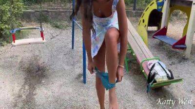 Katty West - Katty West In Teen Girl Swings And Pisses In Public 5 Min - upornia.com