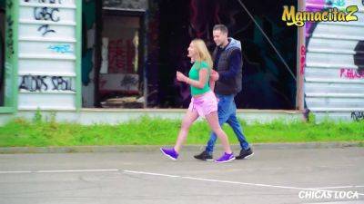 Alberto Blanco - Daniella Margot and Alberto Blanco team up to bang a petite Russian teen babe in public - sexu.com - Russia