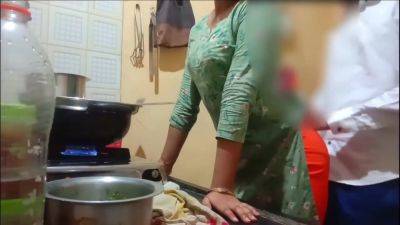 Desi India - Indian Desi Young Wife Cooking in the Kitchen and Fucked by Her Brother-in-law xlx - txxx.com - India