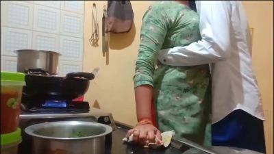Desi India - Indian Desi Young Wife Cooking in the Kitchen and Fucked by Her Brother-in-law xlx - txxx.com - India