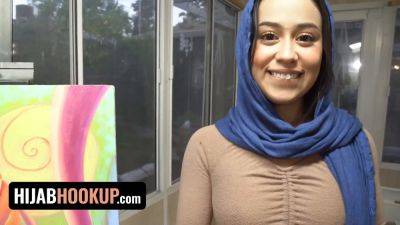 Stepbro keeps quiet as Hijab Hookup teen offers her tight pussy to keep him quiet - sexu.com