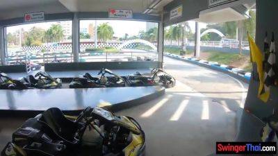 Amateur Thai Girlfriend Teen Fun At Go Karts And Gets F - hclips.com - Thailand