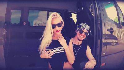 Lia - Lia Louise & her busty teen friend get wild in a car with naughty bus head - sexu.com