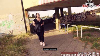 German chubby bbw teen picked up in public and fucked on street - txxx.com - Germany