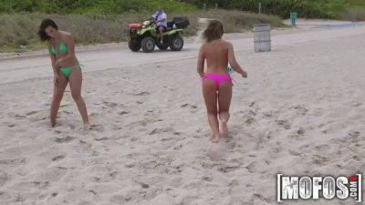 Check out this hot public threesome with a teen pick-up and beach party in HD - sexu.com