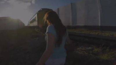 big tits redhead teen fucked for cash in abandoned train pov - upornia.com