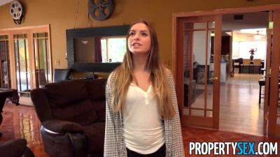 Naughty teen with no credit goes wild on landlord's property in HD video - sexu.com