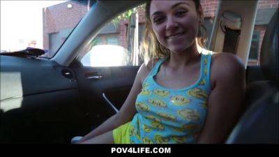 Watch Young Petite Teen get drilled hard while on date with boy in POV - sexu.com