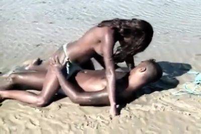 Brazilian Ebony Teen Fucked In The Beach By Bbc - hotmovs.com - Brazil