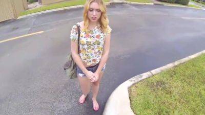 hot big ass blonde teen paid cash to fuck stranger pov - upornia.com