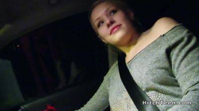 Russian Teen Hitchhiker Bangs Huge Dick In Car - hclips.com - Russia