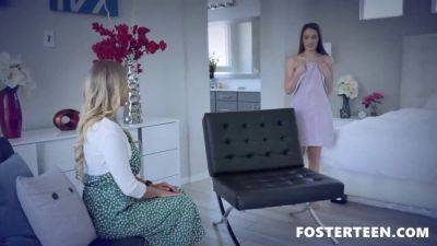 Foster Tapes - Foster gets to know her new perverted foster teen in a wild threesome - sexu.com