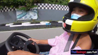 Cute Thai Amateur Teen Girlfriend Go Karting And Recorded On Video After - hclips.com - Thailand