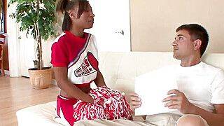 Ebony Teen Cheerleader Nevaeh Givens Couldnt Resist His Old White Cock - ah-me.com