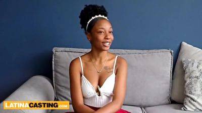 Afro Latina Teen 18+ Beauty Rimmed And Ridden Hard At Casting! With Kimberly Brix - hotmovs.com