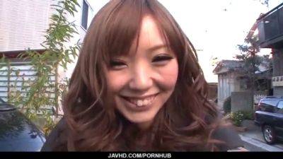 Japanese teen Megu Kamijo moans hard while taking two cocks in her mouth - sexu.com - Japan