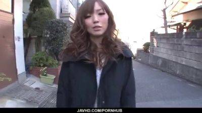 Japanese teen Megu Kamijo moans hard while taking two cocks in her mouth - sexu.com - Japan