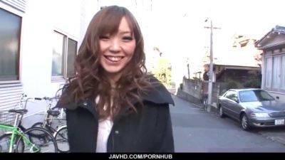 Japanese teen Megu Kamijo moans hard while taking two cocks in her mouth - sexu.com - Japan