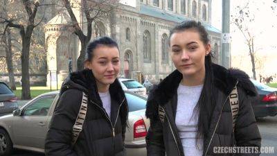 Czech Streets – Naive Sexy Young Twins - hotmovs.com - Czech Republic