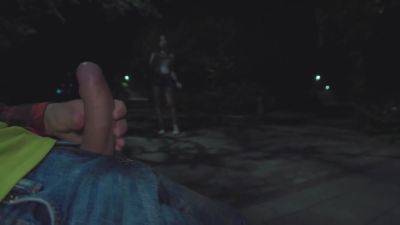 Dickflash In Night Park: Stranger Teen 18+ Cant Resist And Makes Me Cum - hclips.com