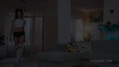 HARDCORE GANGBANG! Skinny and beautiful body teen Megan Love - hotmovs.com