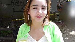 MAMACITAZ - Cute And Shy Latina Teen Julia Garcia Takes Deep In Her Tight Pussy A Real Big Cock - ah-me.com